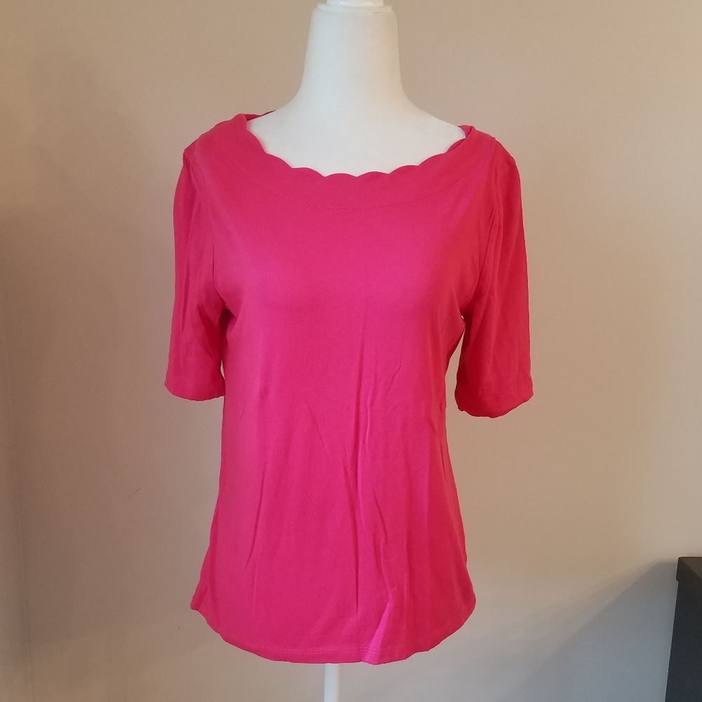 Talbots pink top
